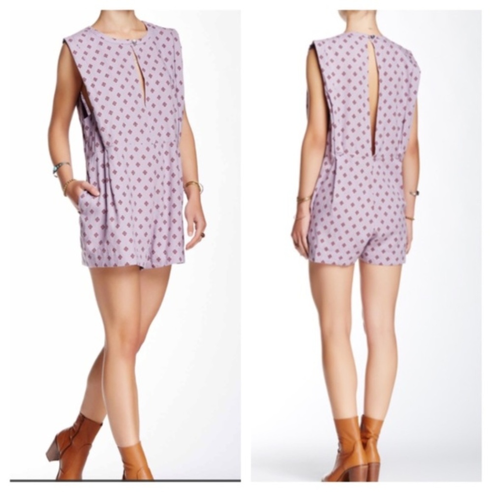 NWOT Free People Purple Romper